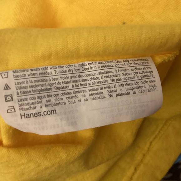 Women’s Hanes JMS Just My Size Flower Sparkly Short Sleeve Tee Shirt 1X - Picture 6 of 6